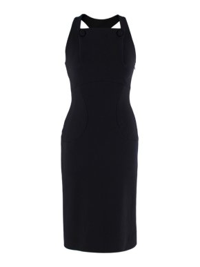 Alaia Black Wool-Crepe Sheath Dress