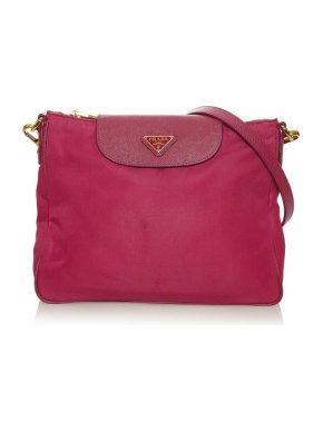 Prada Vintage Pink Tessuto Nylon Crossbody Bag