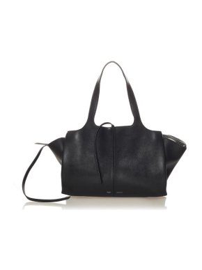 Celine Black Leather Trifold Bag