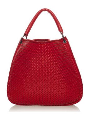 Bottega Veneta Red Intrecciato Leather Hobo Bag