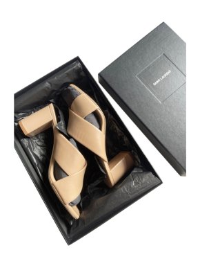 Saint Laurent Nude Loulou Mules