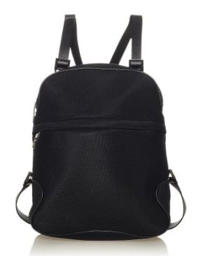Salvatore Ferragamo Black Nylon Backpack