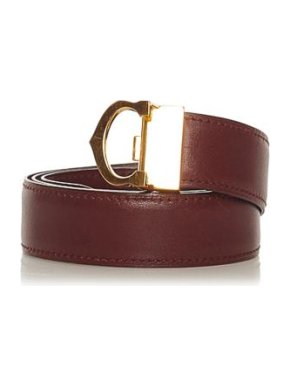 Cartier Vintage Burgundy Must de Cartier Belt