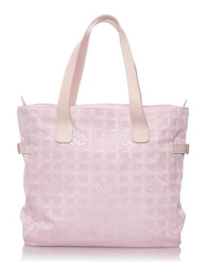 Chanel Vintage Pink Nylon New Travel Line Tote Bag