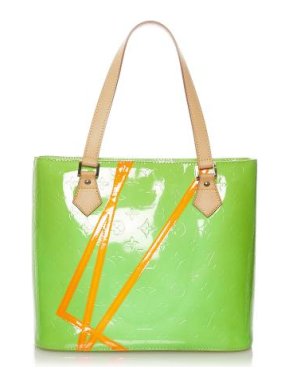 Louis Vuitton x Robert Wilson Read Me Green Vernis Tote Bag