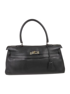 Hermes Black JPG Kelly Taurillon Clemence Leather 42 PHW