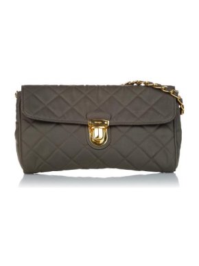 Prada Grey Tessuto Impuntu Quilted Nylon Bag