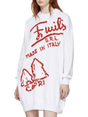 Emilio Pucci White Embroidered Firenze Dress