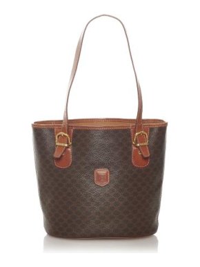 Celine Vintage Macadam Canvas Bucket Bag