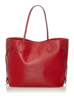 Louis Vuitton Red Epi Leather Neverfull MM Tote Bag