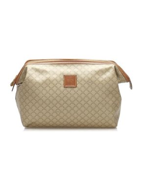 Celine Vintage Macadam Canvas Pouch