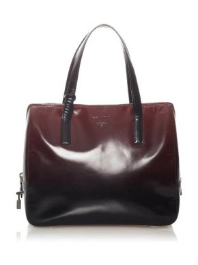 Prada Burgundy Ombre Glace Leather Bag
