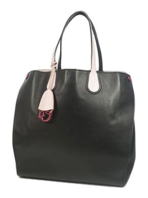 Christian Dior Black Leather Addict Tote Bag