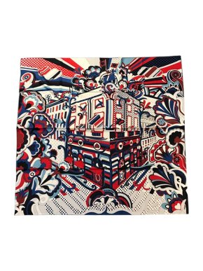 Hermes Rainbow Faubourg Cashmere Scarf 140