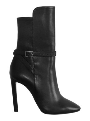 Saint Laurent black leather Mica 105 ankle boots