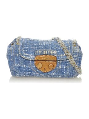 Prada Denim-Blue Boucle Bag
