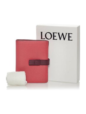 Loewe Pink Leather Long Flap Wallet