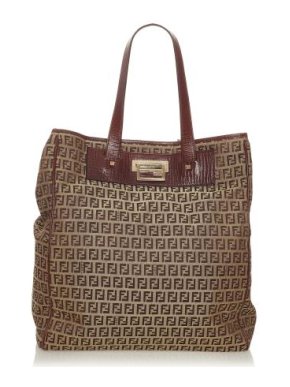 Fendi Vintage Zucchino Canvas Tote Bag