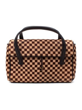 Louis Vuitton Vintage Damier Sauvage Lionne Brown Calf Hair Bag