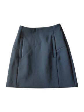 Prada Vintage Black Neoprene Mini Skirt