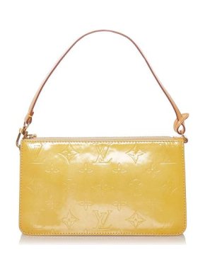 Louis Vuitton Yellow Vernis Lexington Pochette Bag