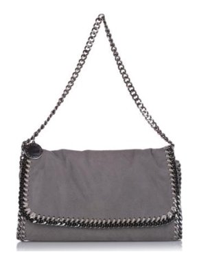 Stella McCartney Grey Shaggy Deer Falabella Flap Bag