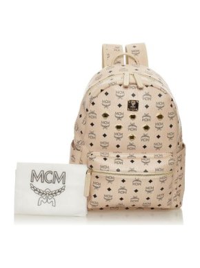 MCM Nude Visteos Stark Leather Backpack