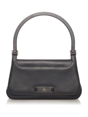 Gucci Vintage Black Smooth leather Baguette Bag