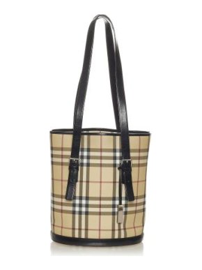Burberry Vintage House Check PVC Tote Bag
