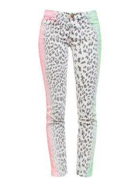 Current Elliott neon airbrush jeans