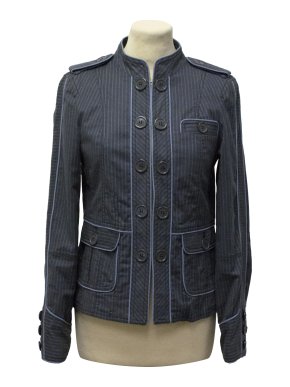 Marc Jacobs Blue Pinstriped Jacket