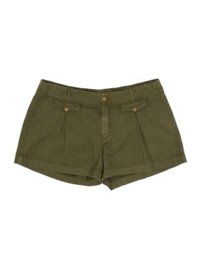 Goldsign Green Military Look Shorts