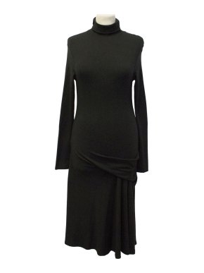 La Perla Black Roll Neck Dress