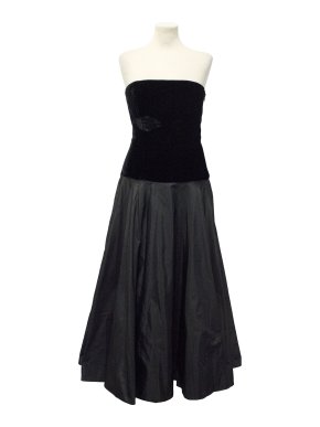 Ralph Lauren Black Strapless Gown
