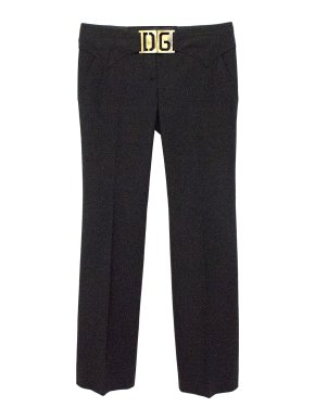 Dolce & Gabbana Black Smart Trouser