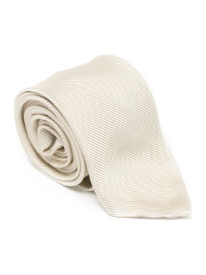 J.Lindeberg Cream Silk Tie