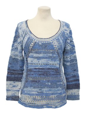 Rag & Bone Blue Crochet Jumper