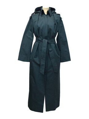 Brioni Blue Long Trench Coat 1