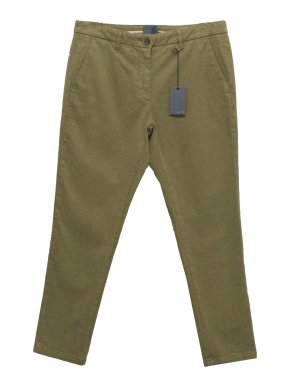 Lot 78 Khaki Moss Green Chino Trousers