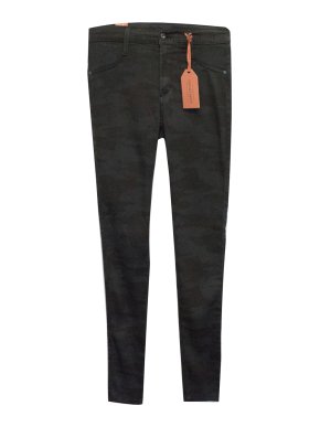 James Jeans 'Twiggy Espionage' Skinny Dark Green Army Print Jean