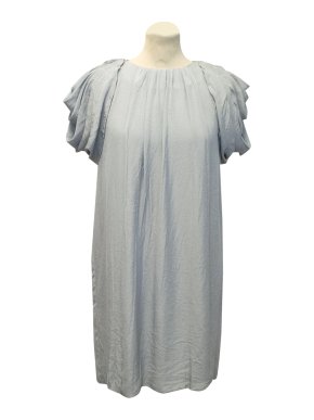 Prada Blue/Grey Pleated Dress