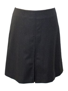 A.P.C. Grey Wool A-Line Skirt