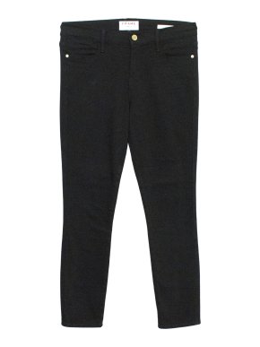 Frame Black 'Le High Skinny Crop' Jeans