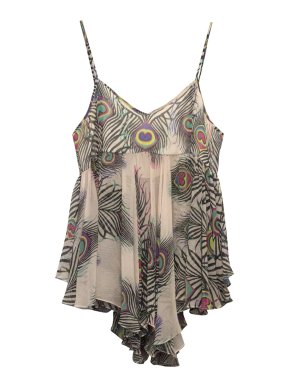 Matthew Williamson Peacock Feather Strappy Top