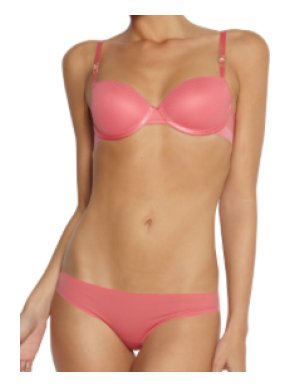Stella McCartney Mesh Pink Bra and Matching Briefs