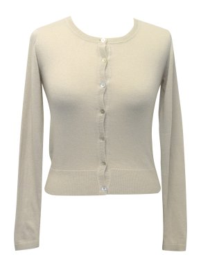 Crumpet Light Beige Cashmere Lace Day Cardigan