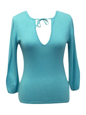 Bye Knitwear Turquoise Silk & Cashmere Jumper
