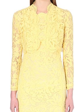Emilio Pucci Yellow Lace Bolero Jacket