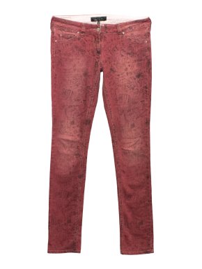 Isabel Marant Semax Doodle Print Red Jeans