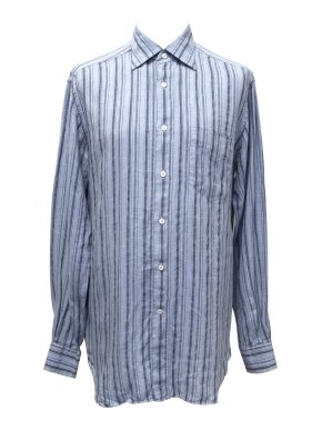 Ermenegildo Zegna Striped Linen Shirt